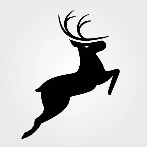 Christmas reindeer icon. Vector illustration. — Stock Vector