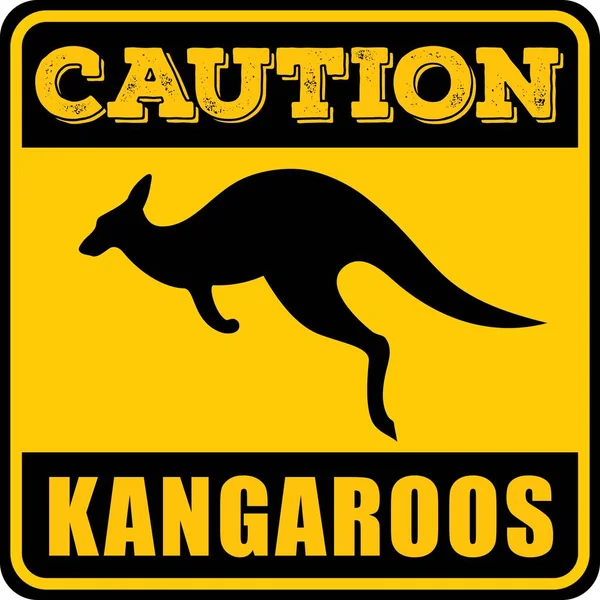 ᐈ Kangaroo signs australia stock vectors, Royalty Free kangaroo warning