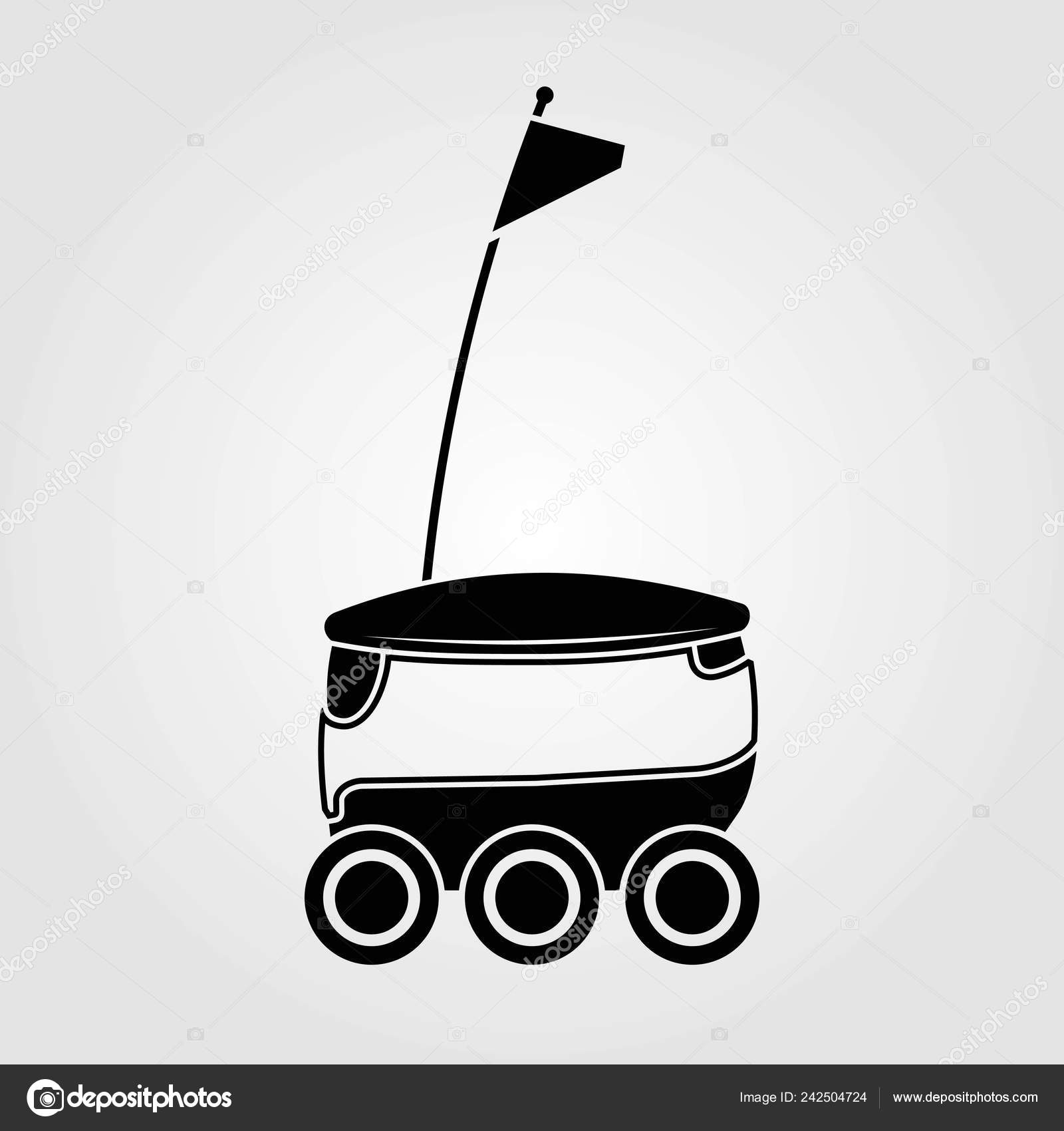 Delivery Robot Icon Isolated On White Background Vector Illustration Stock Vector C Zfmbek 242504724