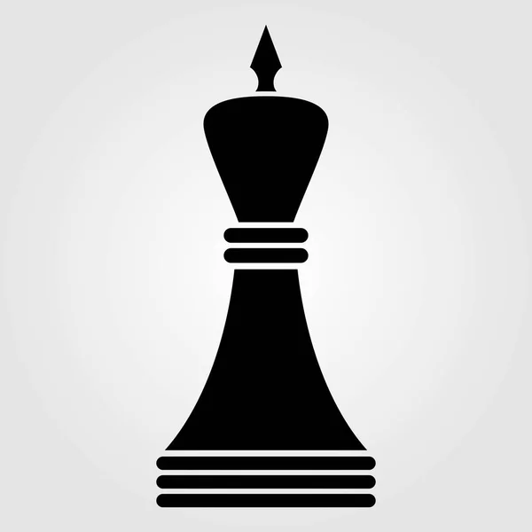 Icône Chess King isolée sur fond blanc — Image vectorielle