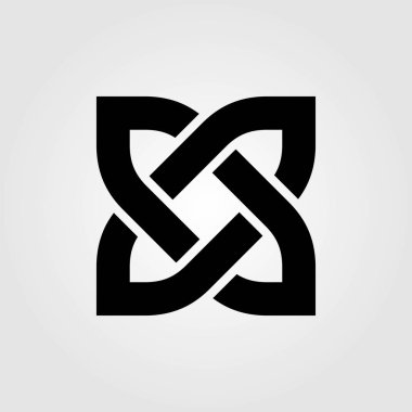 Beyaz arka plan üzerinde izole Celtic knot. 