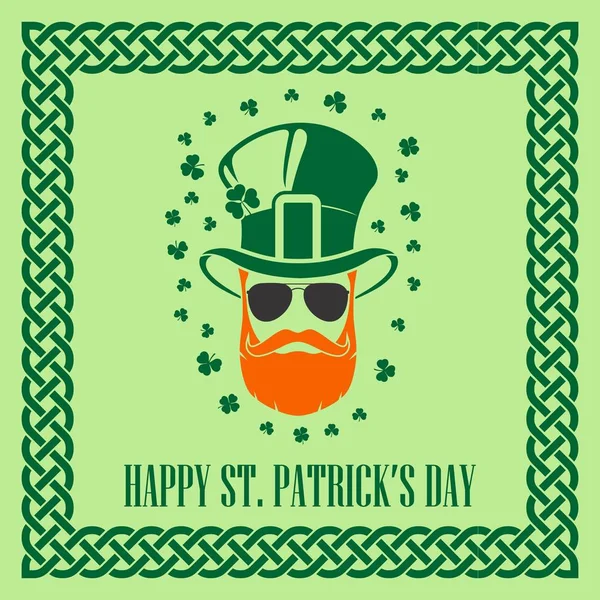 St. Patrick je den dovolené plakátu nebo blahopřání — Stockový vektor