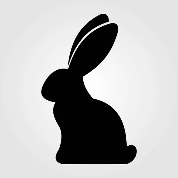 Rabbit icon isolated on white background. Vector illustration — Stock Vector