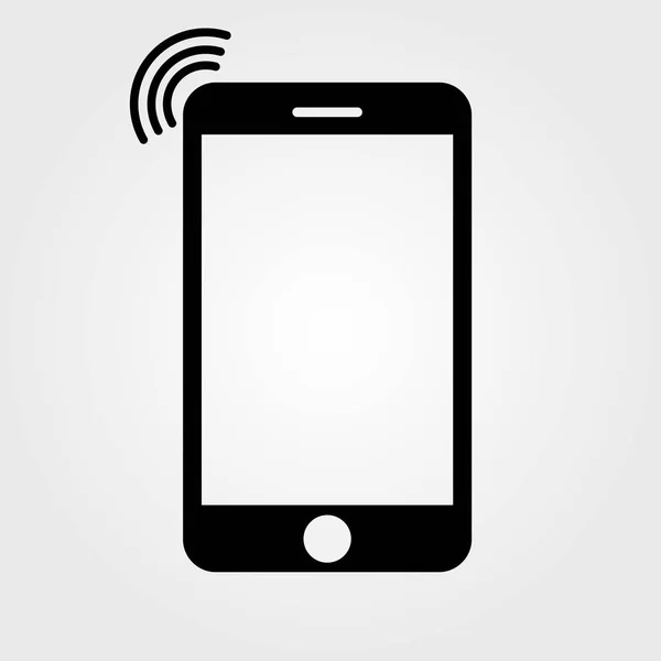Ikona chytrého telefonu izolovaná na bílém pozadí. Vektorová ilustrace — Stockový vektor