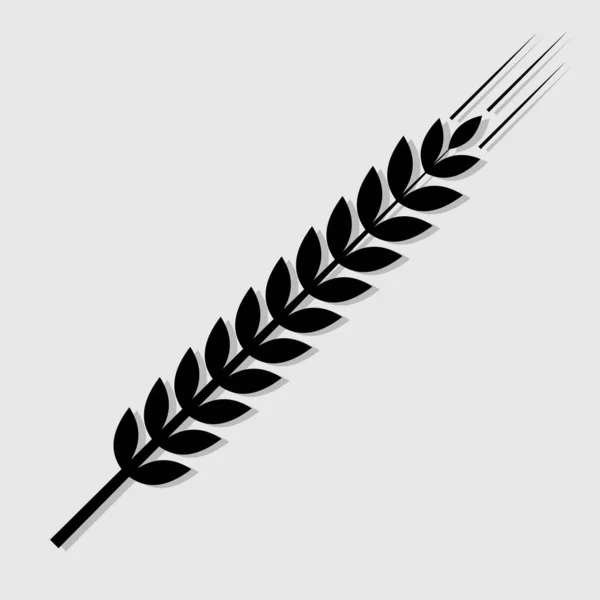 Weizenohren-Symbol isoliert auf weißem Hintergrund. Vektorillustration — Stockvektor
