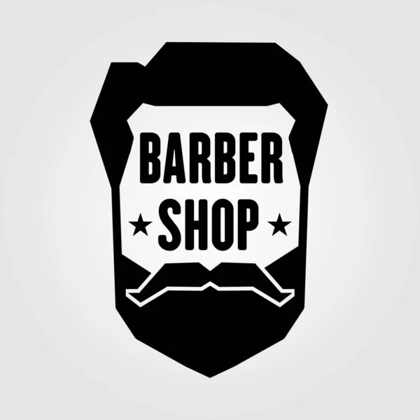 Barber shop vintage label, badge, or emblem with scissors, hair clipper and  razors on gray background. Haircuts and shaves. Vector illustration Stock  Vector by ©zfmbek 208048784