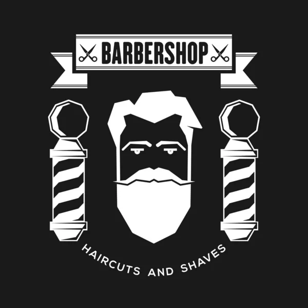 Barber shop évjárat címke, jelvény és jelkép. — Stock Vector