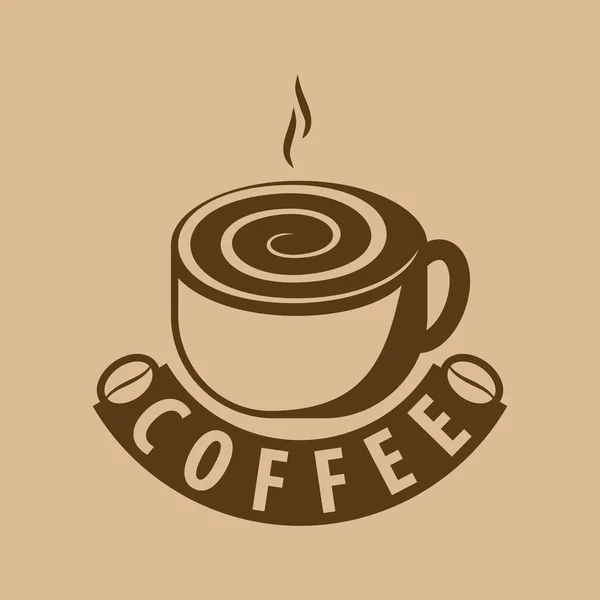 Modello di design logo della caffetteria. Vettore — Vettoriale Stock