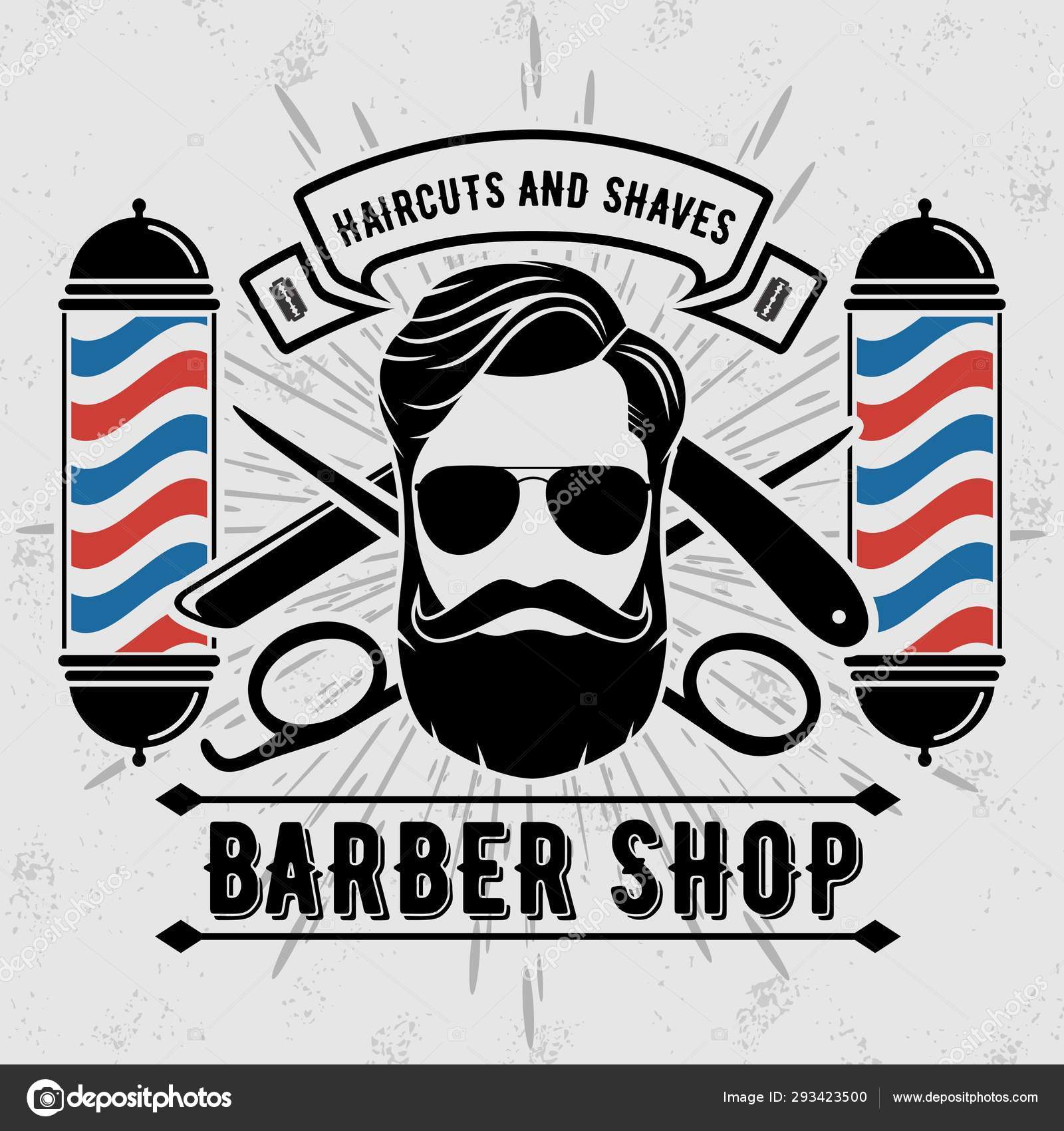 Barber Shop Flyer Template from st4.depositphotos.com