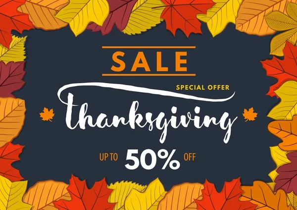 Şükran günü Satış afiş, afiş şablonu 