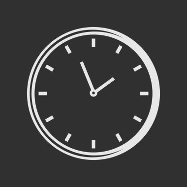 Saat mi, saat mi? Vektör illüstrasyonu.