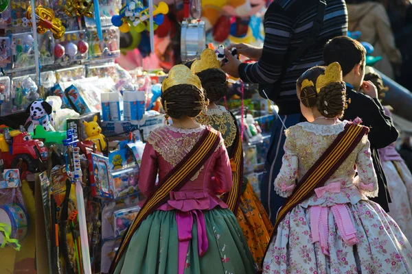 Spania Denia Martie 2017 Sărbătorile Tradiționale Primăvară Orașul Denia Străzile — Fotografie, imagine de stoc