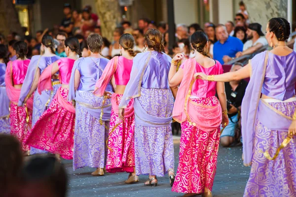 España Denia Julio 2017 Gente Carnaval Celebraciones Verano Ciudad Denia —  Fotos de Stock