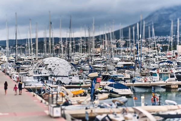 Denia, İspanya - 13 Haziran 2019: Denia limanının panoramik görünümü. — Stok fotoğraf