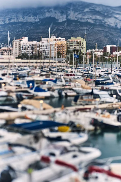 Denia, İspanya - 13 Haziran 2019: Denia limanının panoramik görünümü. — Stok fotoğraf
