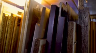 Resim için tuval, çerçeve ve panoları depolama sanat depolama rafları