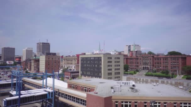 Saint John, New Brunswick-30 juli 2019: architectuur, beroemde gebouwen en bezienswaardigheden van de Canadese provincie — Stockvideo