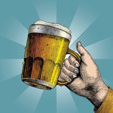Bira içecek, bira bardağı, parti arka planda tutan el