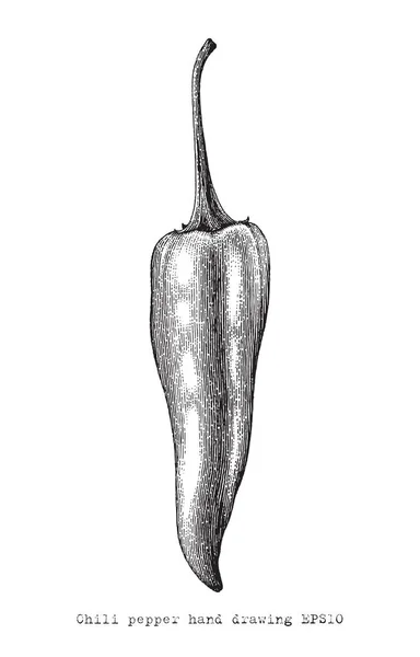 Chili peper el çizim gravür tarzı, Chili peper vintage küçük resim