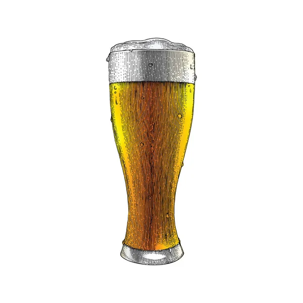 Κούπα Μπύρας Φόντο Κόμμα Χέρι Σχέδιο Παλιάς Χρονολογίας — Φωτογραφία Αρχείου