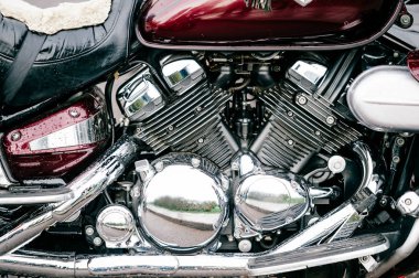 motosiklet ile lots-in krom Ayrıntılar görünümünü kapat