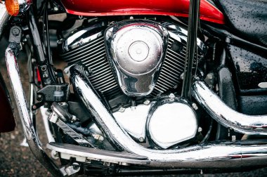 motosiklet ile lots-in krom Ayrıntılar görünümünü kapat