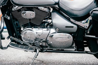 motosiklet ile lots-in krom Ayrıntılar görünümünü kapat