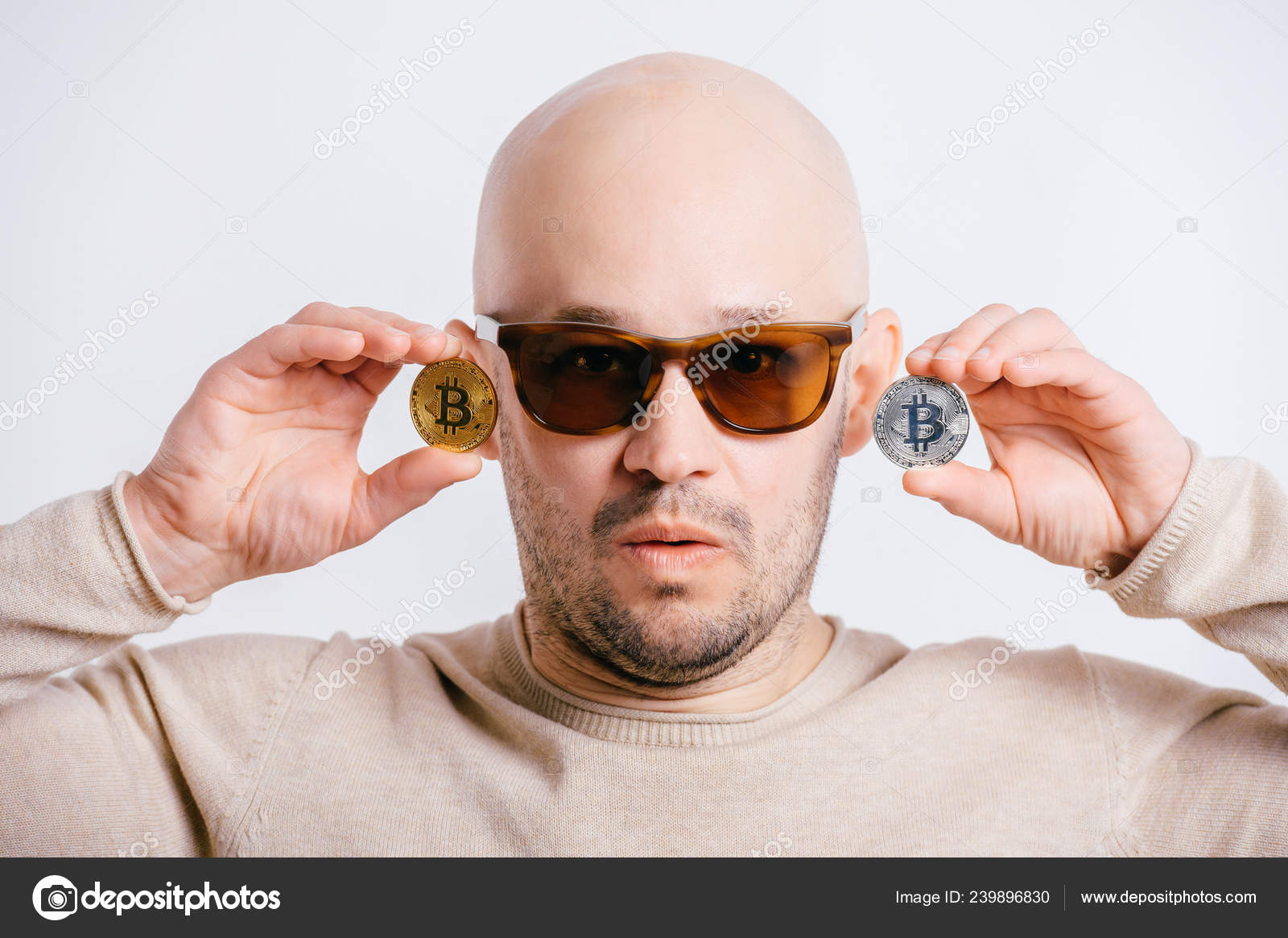 Funny bald man Stock Photos, Royalty Free Funny bald man Images |  Depositphotos