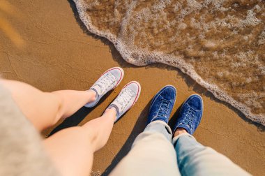 Kısmi görünümünü çift sunny Beach