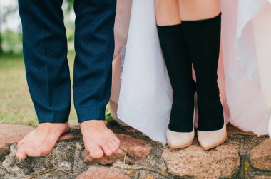 Gelin ve Damat Düğün töreninden sonra kısmi görünümünü