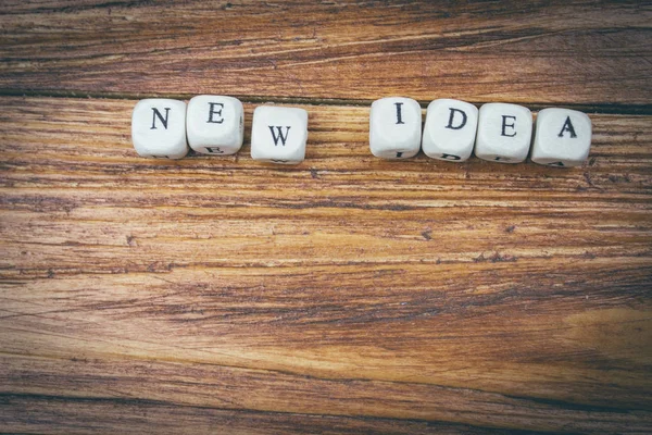 Parole Create Nuova Idea — Foto Stock