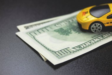 Para ve iş konsept otomobil