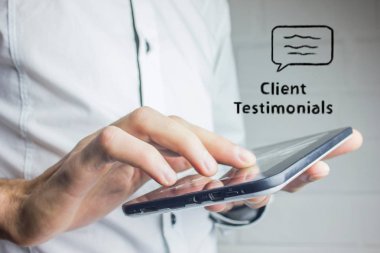 üzerine bir konuşma yazılı müşteri testimonials