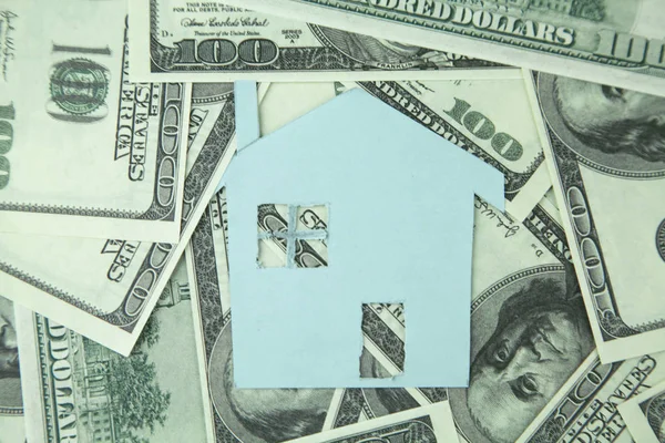 paper model house with money
