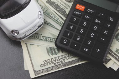 Para ve iş konsept otomobil