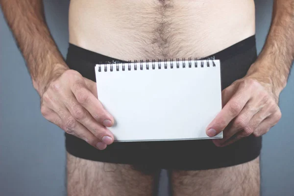 Man having a problem with his penis — Stock Image Man having a problem with his penis Stock Image