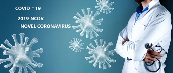 Concetto Del Nuovo Coronavirus 2019 — Foto Stock