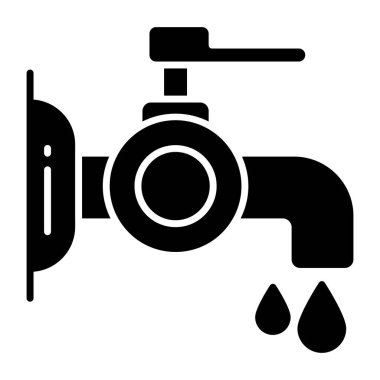 Su musluğunun modern tasarım simgesi