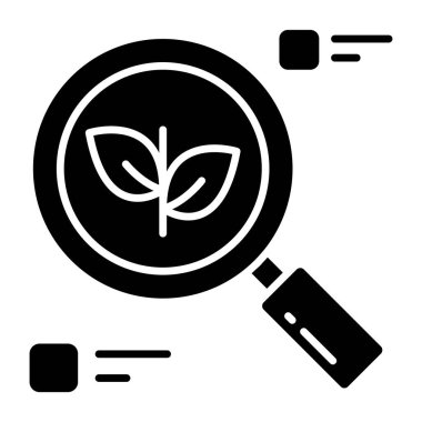 Arama yaprağının eşsiz bir tasarım simgesi