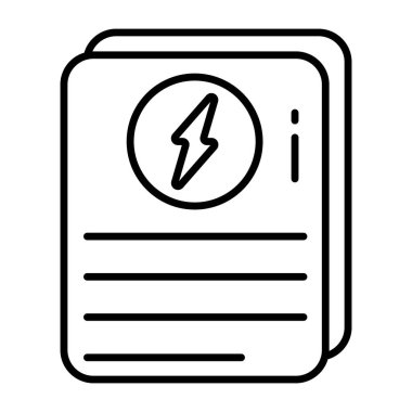 Enerji bilginin modern tasarım simgesi