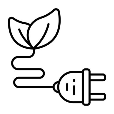 Eşsiz bir eko anahtar tasarımı simgesi 