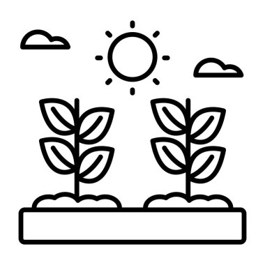 Büyüyen bitkilerin vektör tasarımı