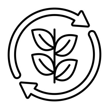 Yaprakların düzenlenebilir tasarım simgesi