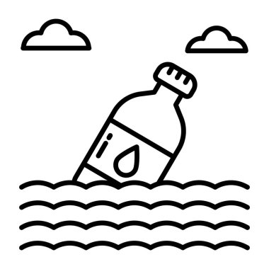 Su kirliliğinin mükemmel tasarım simgesi