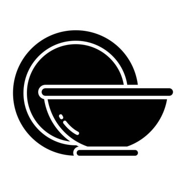 Katı bir çömlek tasarımı simgesi 