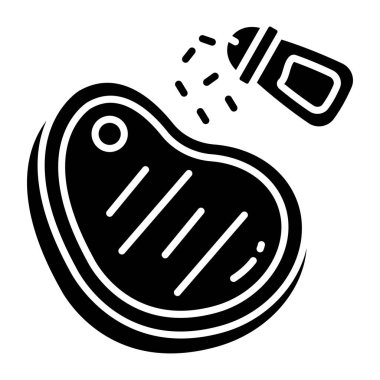 Bifteğin yaratıcı tasarım simgesi