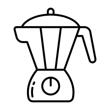 Karıştırıcının kavramsal doğrusal tasarım simgesi