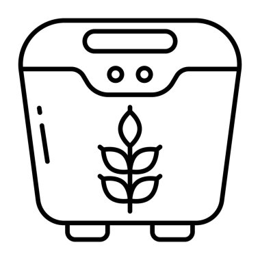 Buğday filtresinin düzenlenebilir tasarım simgesi 