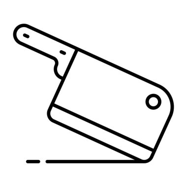 Kasap bıçağının modern tasarım ikonu 