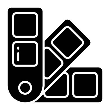      A creative design vector of paint swatches 